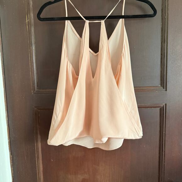RORY BECA | Light PInk Silk Georgette Origami Back Camisole | Small - Picture 3 of 5
